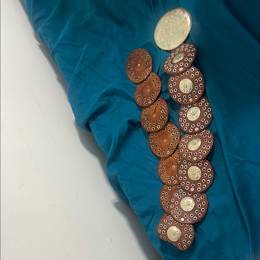 Vintage authentic boho disc belt